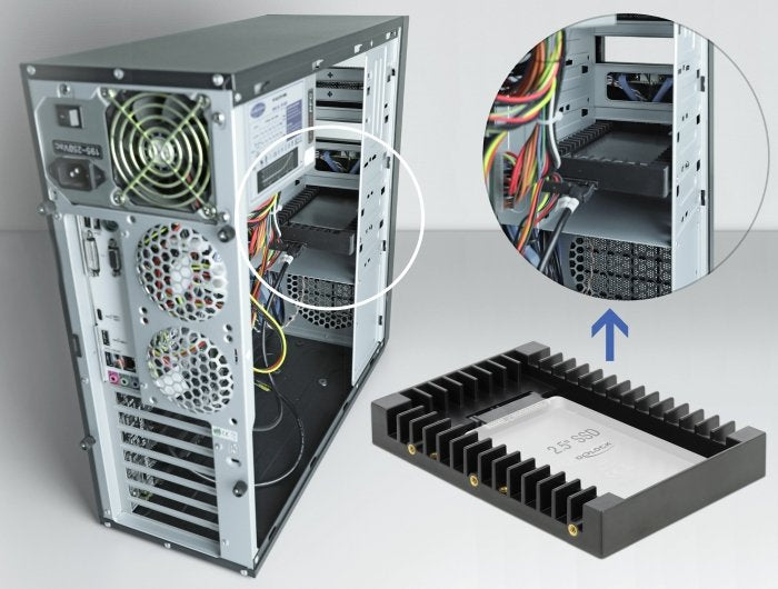 EAN 4043619183647 - DeLOCK Installation Frame for 2.5″ SATA drive 8,89 cm (3.5") Bandeja para disco duro imagen 5