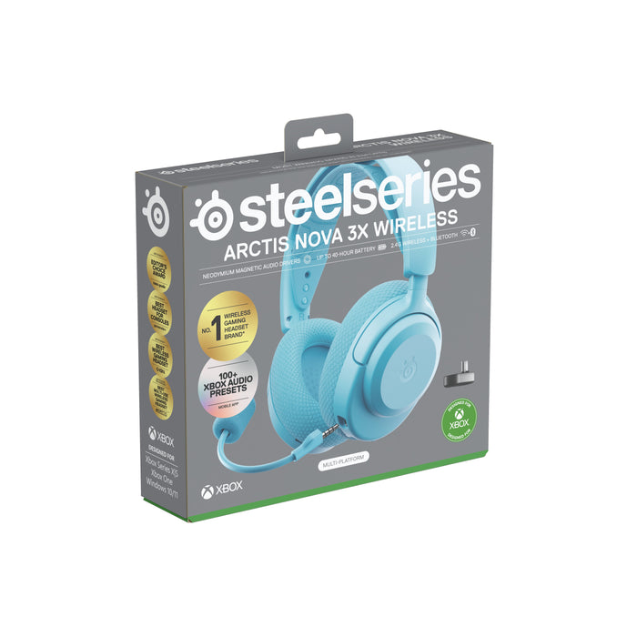 EAN 5707119059619 - Steelseries Arctis Nova 3X Auriculares Inalámbrico Diadema Música/uso diario Bluetooth Color aguamarina imagen 6
