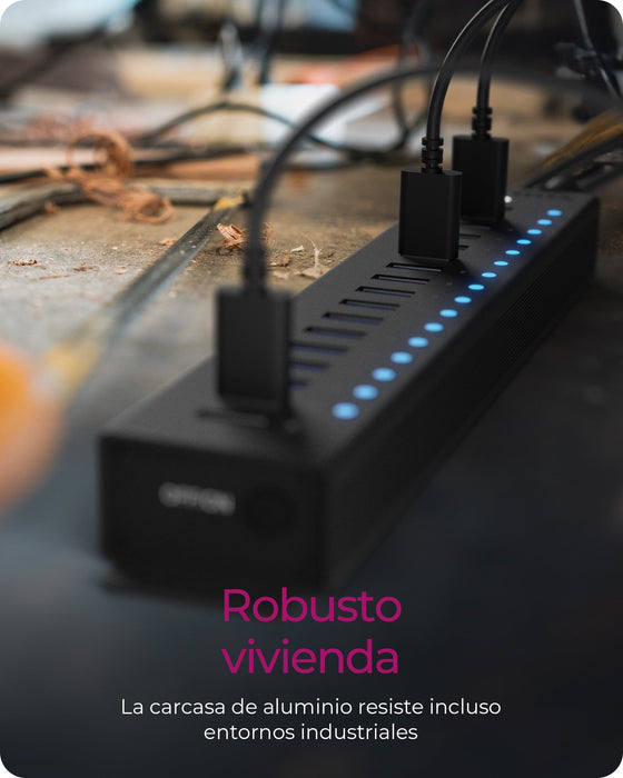 EAN 4250078173281 - ICY BOX IB-HUB1717-U3 USB 3.2 Gen 1 (3.1 Gen 1) Type-A 5000 Mbit/s Negro imagen 3