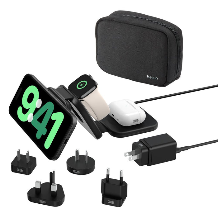 EAN 0745883894529 - Belkin BoostCharge Pro Auriculares, Smartphone, Reloj inteligente Negro USB Cargador inalámbrico Carga rá imagen 8