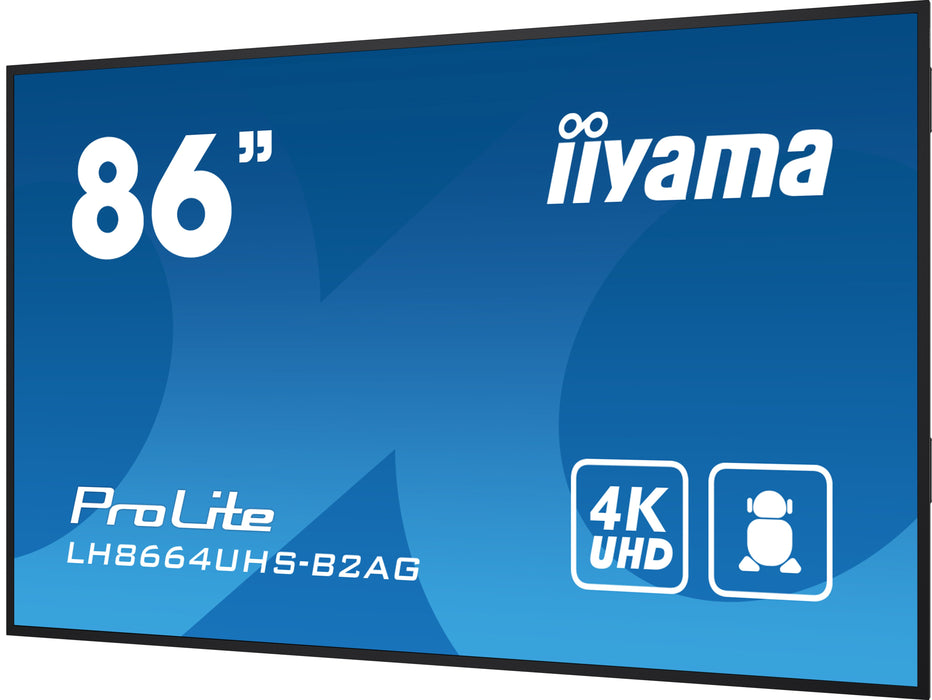 EAN 4948570124916 - iiyama LH8664UHS-B2AG pantalla de señalización Pantalla plana para señalización digital 2,18 m (86") Wifi imagen 6