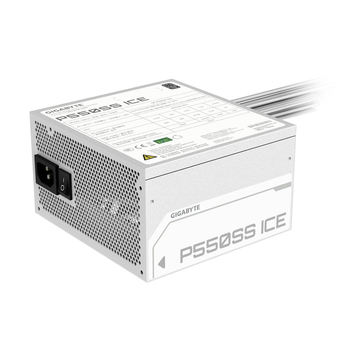 EAN 4719331554910 - GIGABYTE P550SS ICE unidad de fuente de alimentación 550 W 20+4 pin ATX Blanco imagen 6
