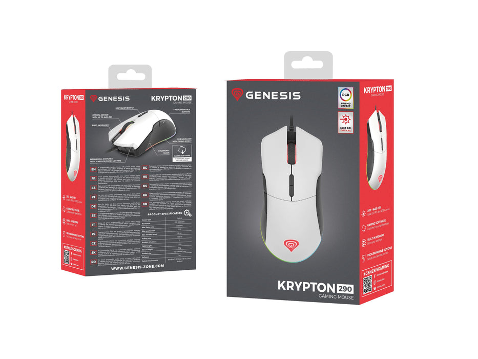 EAN 5901969431551 - GENESIS Krypton 290 ratón Juego mano derecha USB tipo A Óptico 6400 DPI imagen 11