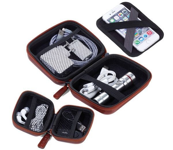 EAN 4024023037153 - TROIKA ONPACK organizador personal Imitación piel, Terciopelo Marrón imagen 3