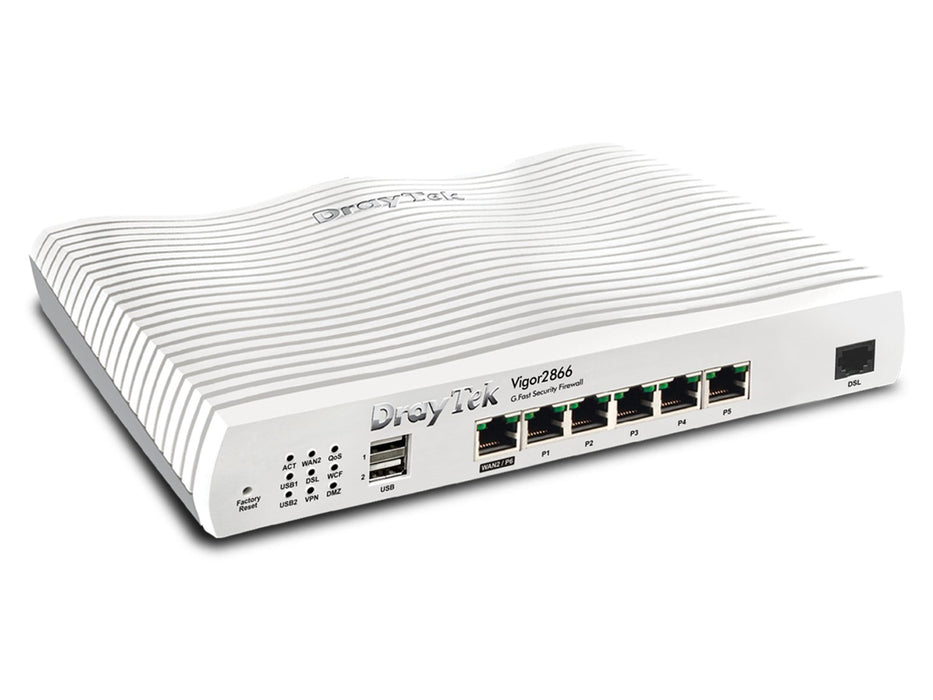 EAN 4710484744012 - DrayTek Vigor 2866: Gfast Modem-Firewall router Gigabit Ethernet Gris imagen 1