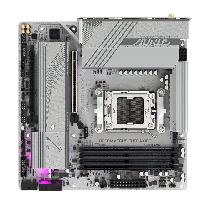 EAN 4719331859336 - GIGABYTE B650M AORUS ELITE AX ICE placa base AMD B650 Zócalo AM5 micro ATX imagen 5