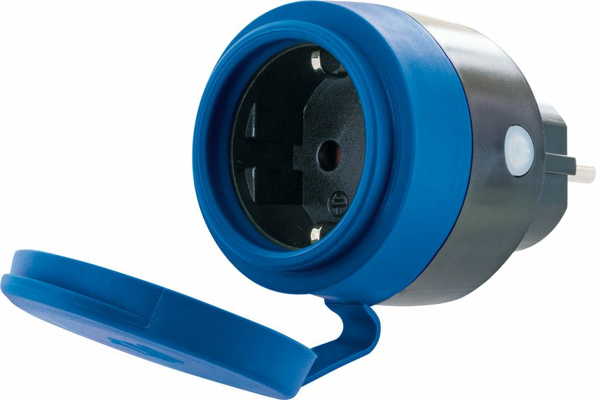 EAN 4004005043150 - Schwaiger SOAW0044 toma de corriente Azul, Gris imagen 1