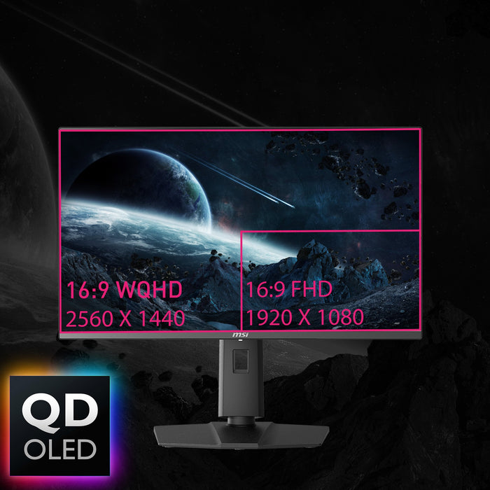 EAN 4711377159425 - MSI MPG 271QRXDE QD-OLED pantalla para PC 67,3 cm (26.5") 2560 x 1440 Pixeles Wide Quad HD Negro imagen 7