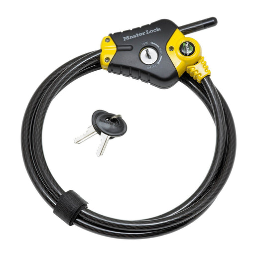 EAN 3520190925459 - MASTER LOCK 8433EURD cable antirrobo Negro, Amarillo 1,8 m imagen 1