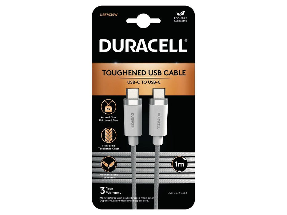 EAN 5056304310449 - Duracell USB7030W cable USB Blanco imagen 1