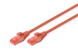 EAN 4016032371847 - Digitus DK-1612-005/R cable de red Rojo 0,5 m Cat6 U/UTP (UTP) imagen 1