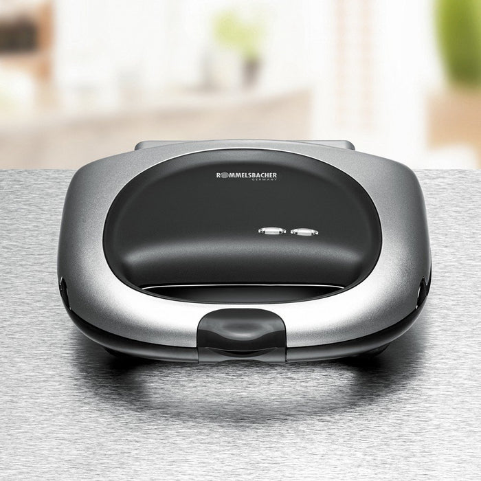 EAN 4001797291202 - Rommelsbacher ST 1000 sandwichera 1000 W Negro, Plata imagen 3