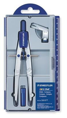 EAN 4007817550007 - Staedtler 550 01 compás Azul, Plata 1 pieza(s) imagen 1