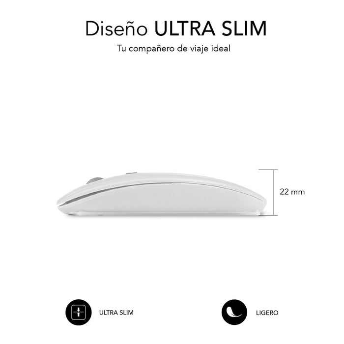 EAN 8436586742256 - SUBBLIM SUBMO-DFLAT21 ratón Oficina Ambidextro RF Wireless + Bluetooth + USB Type-A 1600 DPI imagen 3