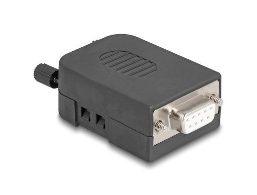 EAN 4043619906550 - DeLOCK 90655 conector D-Sub 9, 3 pin terminal block Negro, Gris imagen 1