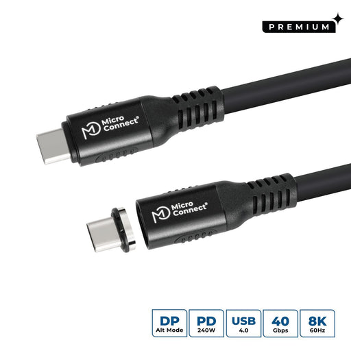 EAN 5715328135550 - Microconnect MC-LS-USB4CC0.15 cable USB USB4 Gen 3x2 0,15 m USB C Negro imagen 1