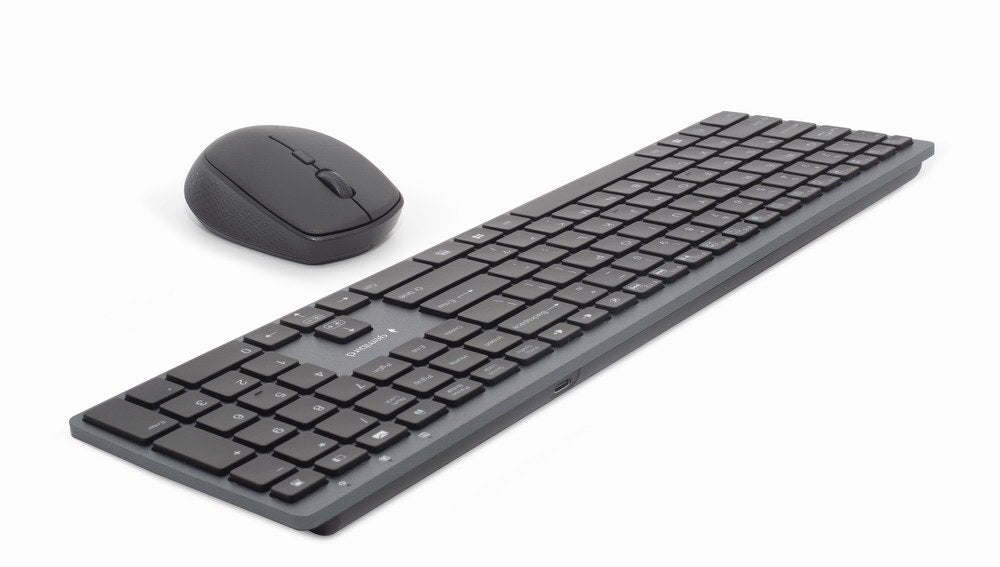 EAN 8716309125024 - Gembird KBS-ECLIPSE-M500-PT teclado Ratón incluido Universal RF inalámbrico QWERTY Portugués Gris imagen 2