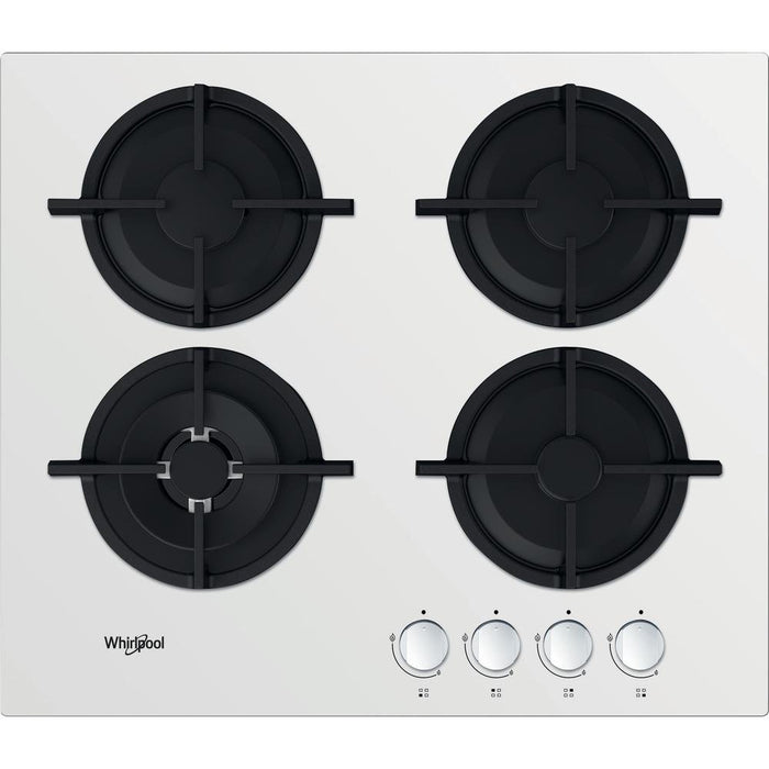 EAN 8003437605567 - Whirlpool AKT 625/WH Negro, Blanco Integrado 60 cm Encimera de gas 4 zona(s) imagen 1