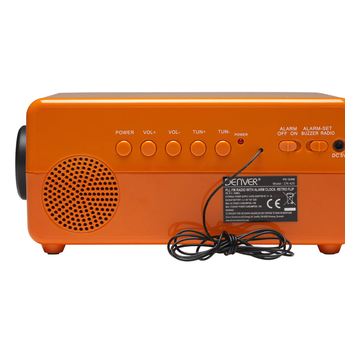 EAN 5706751043130 - Denver CR-425 radio Reloj Analógico y digital Naranja imagen 5