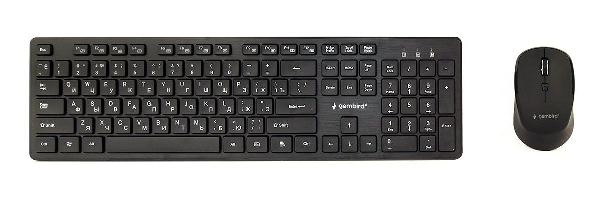 EAN 8716309130493 - Gembird KBS-WCH-04-RU teclado Ratón incluido Hogar RF inalámbrico Negro imagen 1