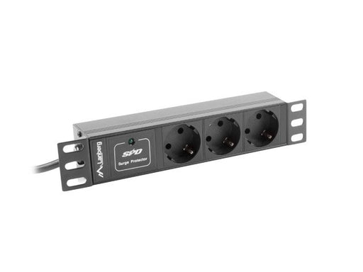EAN 5901969416787 - Lanberg PDU-03F-0200-BK unidad de distribución de energía (PDU) 3 salidas AC 1U Negro imagen 1