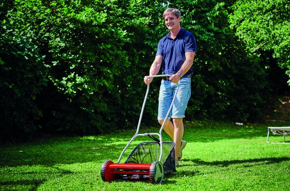 EAN 4006825651959 - Einhell GC-HM 400 Cortacésped manual Rojo, Acero imagen 7