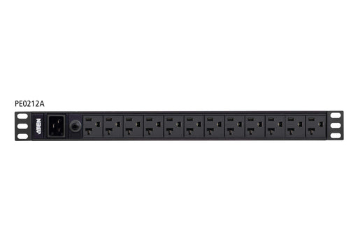 EAN 4719264647215 - ATEN PE0212G unidad de distribución de energía (PDU) 12 salidas AC 1U Negro imagen 1