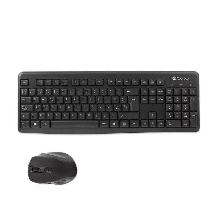 EAN 8436556141713 - CoolBox COO-KTR-02W teclado Ratón incluido Oficina RF inalámbrico QWERTY Español Negro imagen 4