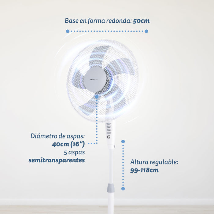 EAN 8426156012780 - Grunkel FAN-165X ventilador Blanco imagen 3