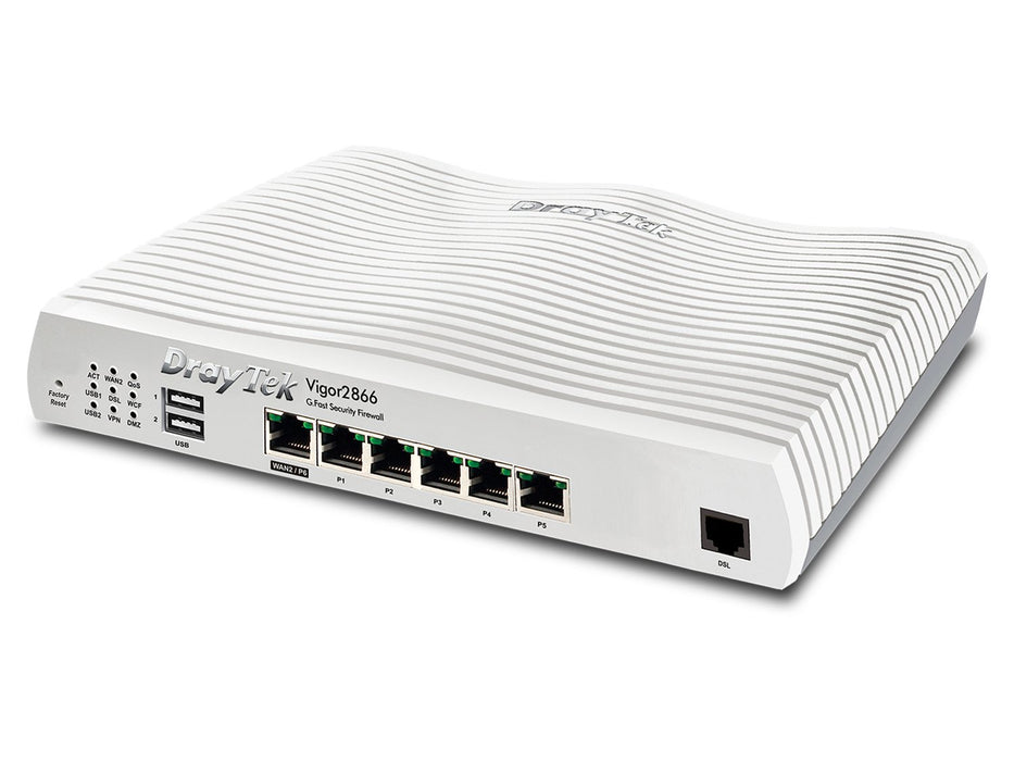 EAN 4710484744012 - DrayTek Vigor 2866: Gfast Modem-Firewall router Gigabit Ethernet Gris imagen 2