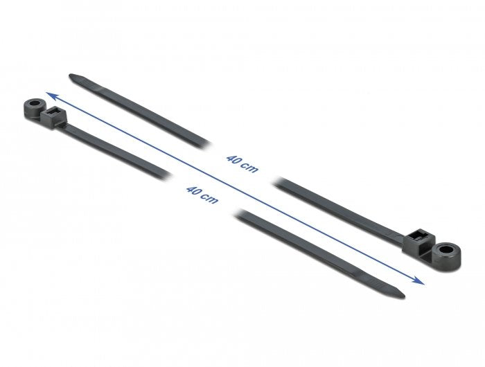 EAN 4043619189533 - DeLOCK 18953 presilla Brida de entrada paralela Poliamida Negro 10 pieza(s) imagen 2