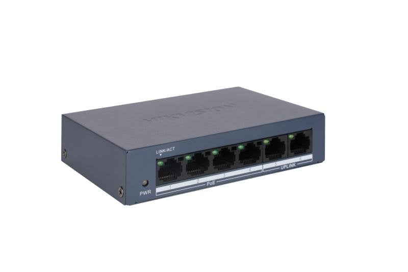 EAN 6942160482538 - Hikvision DS-XS0106-P/POLISH switch No administrado Fast Ethernet (10/100) Energía sobre Ethernet (PoE) A imagen 1