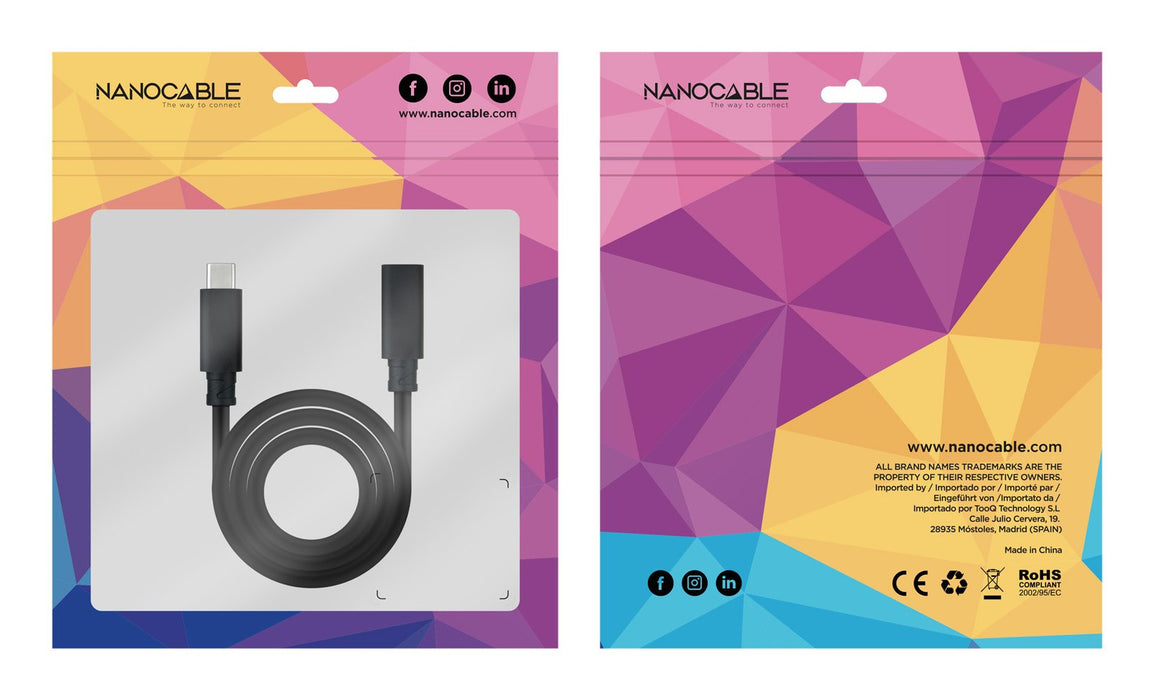 EAN 8433281015388 - Nanocable 10.01.4502 cable USB USB 3.2 Gen 2x2 2 m USB C Negro imagen 7