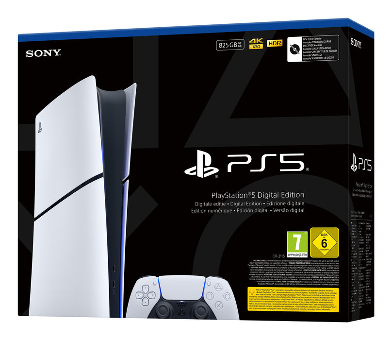 EAN 711719020844 - Sony PlayStation 5 Digital E Chassis (Slim) 825 GB Wifi Negro, Blanco imagen 3