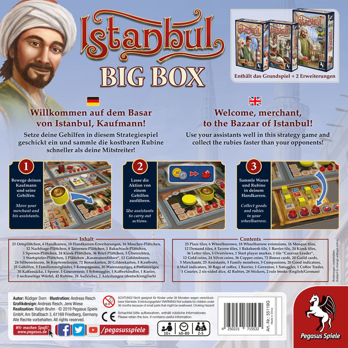 EAN 4250231715532 - Pegasus Spiele ISTANBUL BIG BOX juego de tablero imagen 3