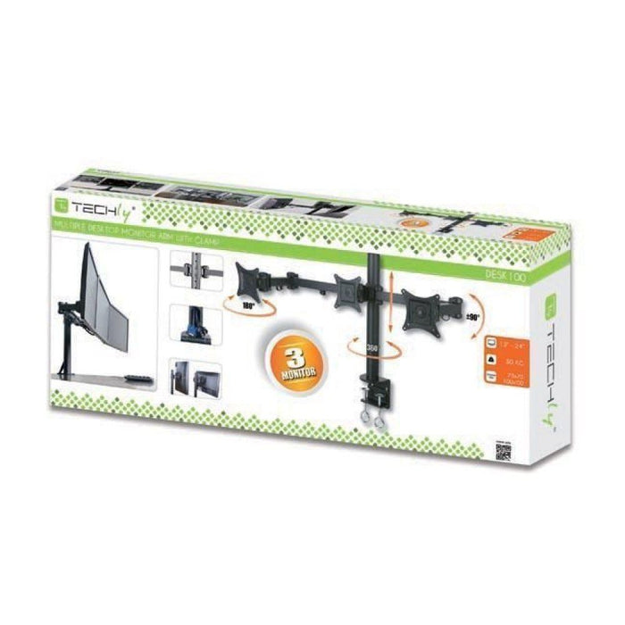 EAN 8057685301757 - Techly ICA-LCD 482-T soporte para monitor 61 cm (24") Escritorio Negro imagen 2