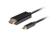EAN 5901969436778 - Lanberg CA-CMHD-10CU-0018-BK adaptador de cable de vídeo 1,8 m USB Tipo C HDMI imagen 1