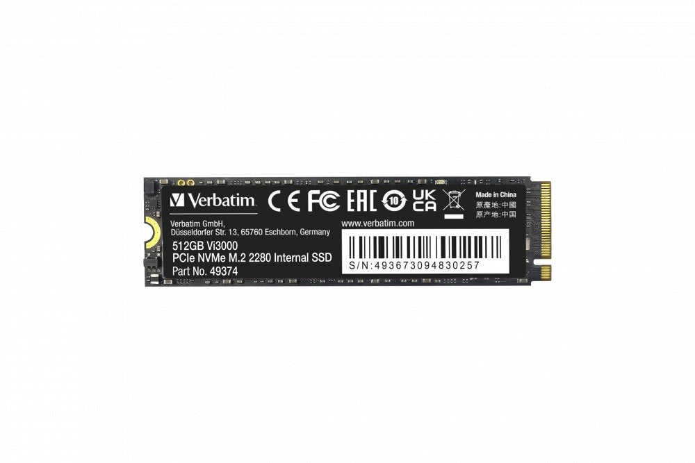 EAN 0023942493747 - Verbatim Vi3000 512 GB M.2 PCI Express 3.0 NVMe imagen 4