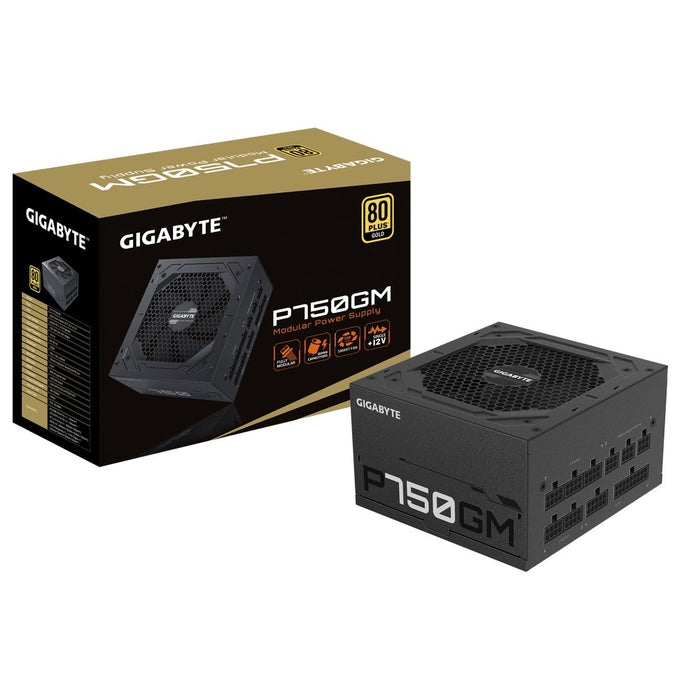 EAN 0813567028710 - GIGABYTE P750GM unidad de fuente de alimentación 750 W 20+4 pin ATX ATX Negro imagen 7