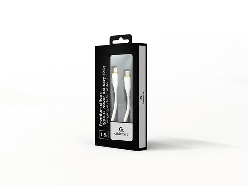 EAN 8716309132190 - Gembird CC-USB2S-CMCM-1.5M-W cable USB USB 1.1 1,5 m USB C Blanco imagen 2