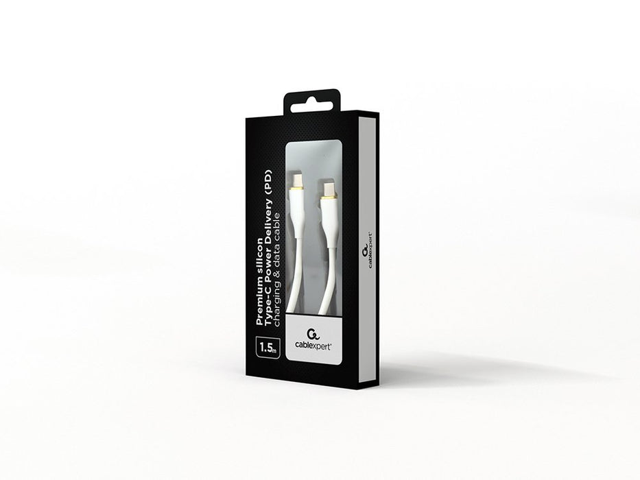 EAN 8716309132190 - Gembird CC-USB2S-CMCM-1.5M-W cable USB USB 1.1 1,5 m USB C Blanco imagen 2