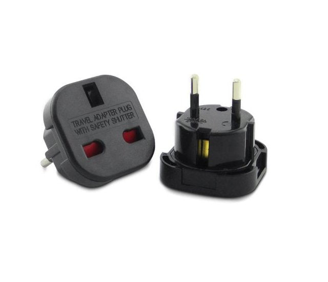 EAN 5902211100287 - Maclean MCE72 adaptador de enchufe eléctrico Tipo C (Europlug) Tipo G (RU) Negro imagen 1