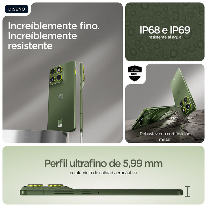 EAN 840493608020 - Motorola edge 70 17 cm (6.7") SIM doble Android 16.0 5G USB Tipo C 12 GB 512 GB 4800 mAh Verde imagen 14