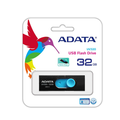 EAN 4713218462800 - ADATA UV320 unidad flash USB 32 GB USB tipo A 3.2 Gen 1 (3.1 Gen 1) Negro, Azul imagen 3