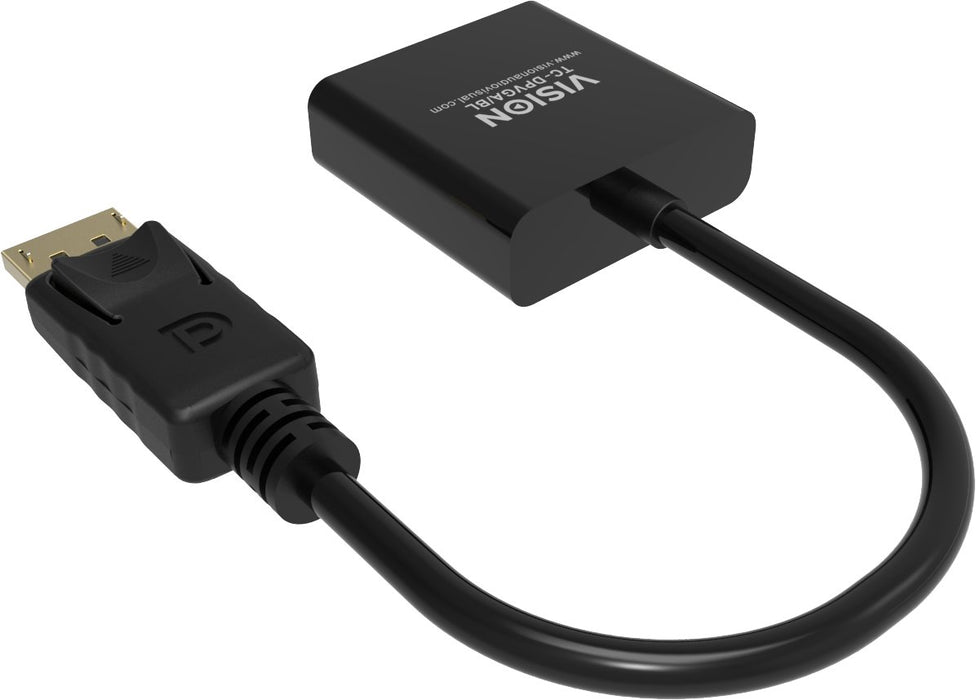EAN 4979137000008 - Vision TC-DPVGA/BL adaptador de cable de vídeo DisplayPort VGA (D-Sub) Negro imagen 5
