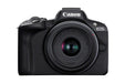 EAN 4549292205046 - Canon EOS R50, Black + RF-S 18-45mm F4.5-6.3 IS STM Kit MILC 24,2 MP CMOS 6000 x 4000 Pixeles Negro imagen 1