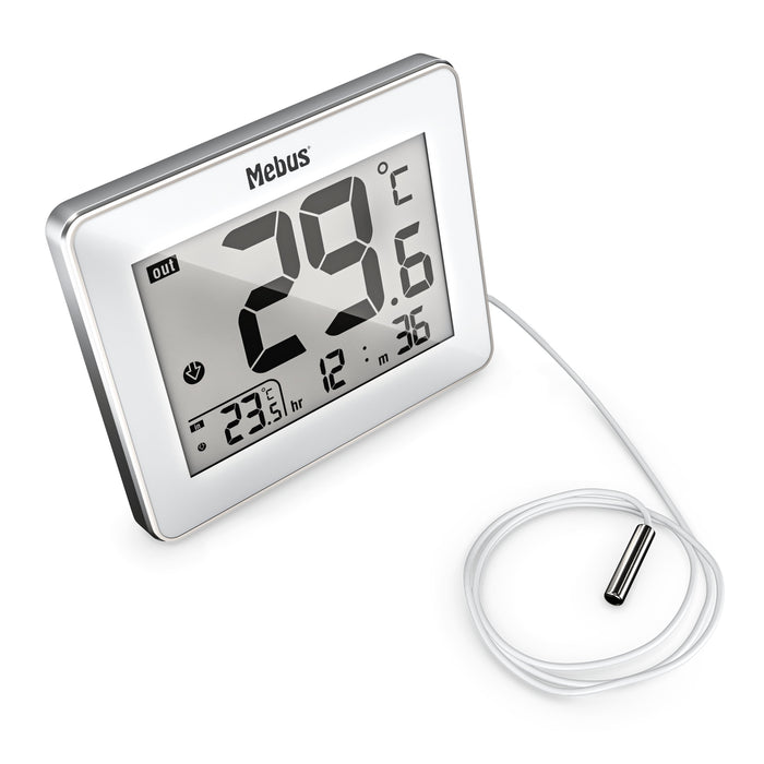 EAN 4007218010742 - Mebus 01074 Estación meteorológica electrónica Interior / exterior Blanco imagen 2