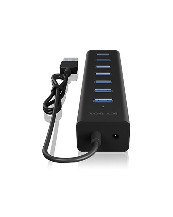EAN 4250078171546 - ICY BOX IB-HUB1700-U3 USB 3.2 Gen 1 (3.1 Gen 1) Type-A 5000 Mbit/s Negro imagen 3