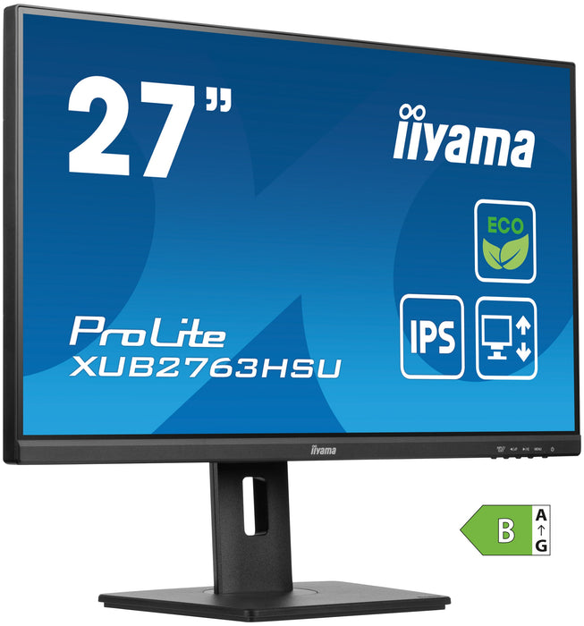 EAN 4948570123780 - iiyama ProLite XUB2763HSU-B1 pantalla para PC 68,6 cm (27") 1920 x 1080 Pixeles Full HD LED Negro imagen 3