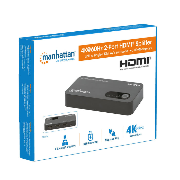 EAN 0766623207614 - Manhattan 207614 divisor de video HDMI 2x HDMI imagen 10